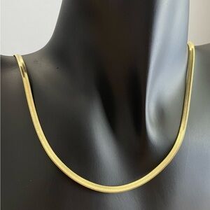 Herringbone Chain 24"/ Cadena estilo de espiga maciza